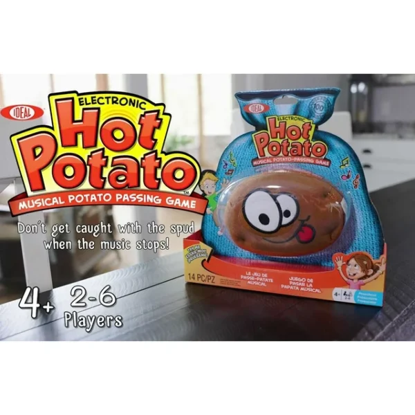 Ideal Hot Potato Electronic Musical Passing Kids Party Game, Don’t Get Caught With The Spud! Ages 4+, 2-6 Players